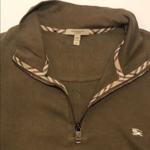 Burberry half zip sweater